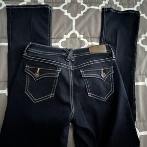 Hydraulic micro bootcut jeans